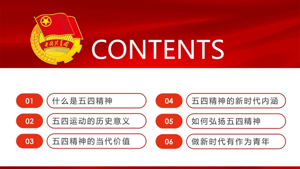 弘扬五四精神做新时代有为青年PPT