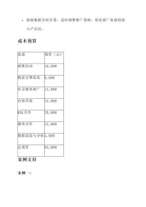 项目引流推广渠道方案