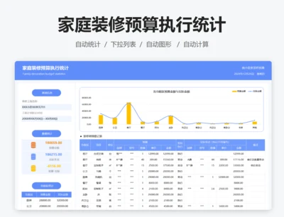 家庭装修预算明细统计