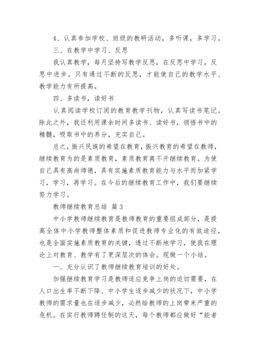 教师继续教育总结.docx