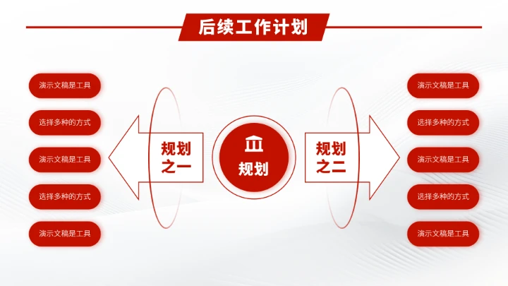 红色年终工作汇报述职PPT模板