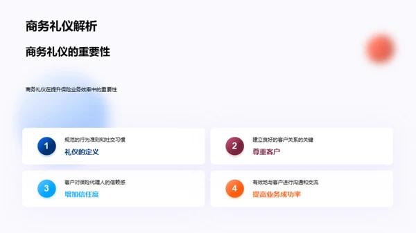 保险业务的商务礼仪秘籍