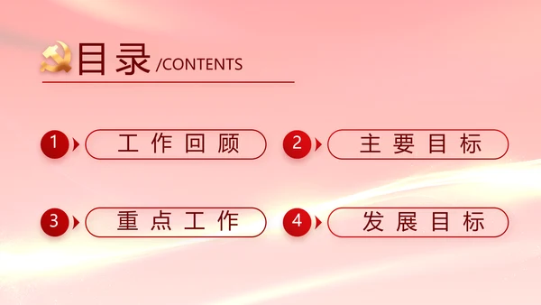 红色党建党支部年终工作总结PPT党课