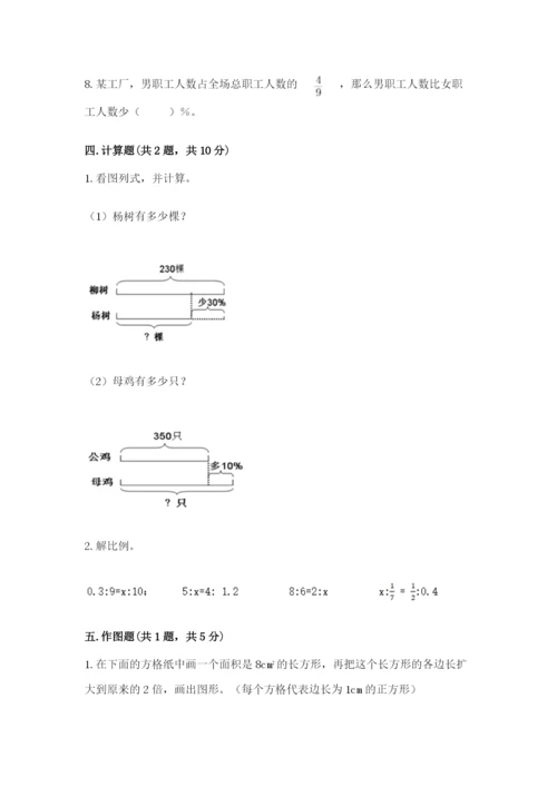 麒麟区六年级下册数学期末测试卷及精品答案.docx