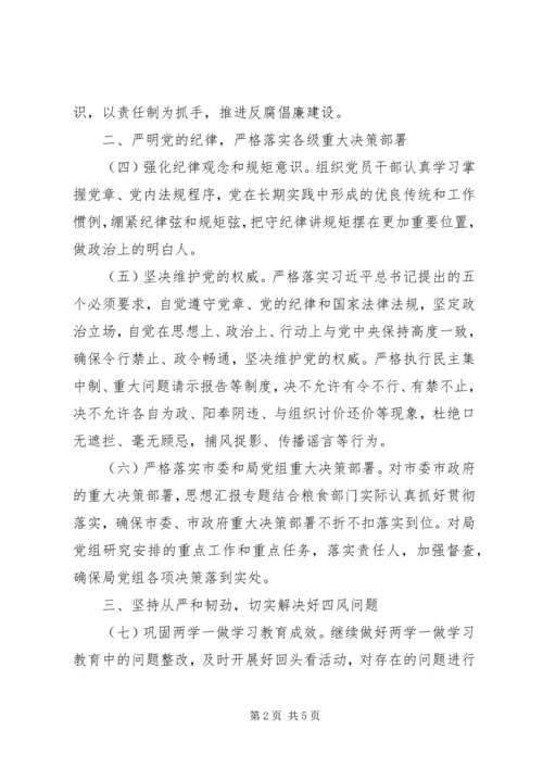 某局XX年党风廉政建设要点.docx