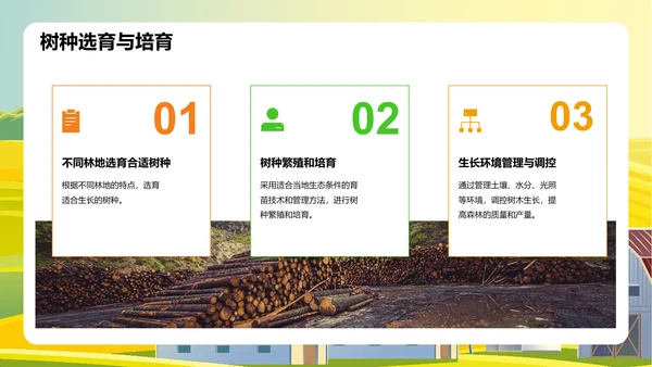 绿色插画林业安全教育培训课件PPT模板