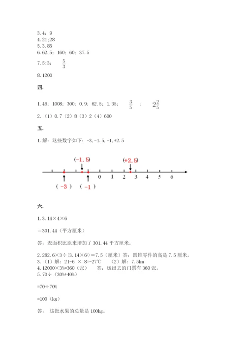 小升初数学综合练习试题（黄金题型）.docx
