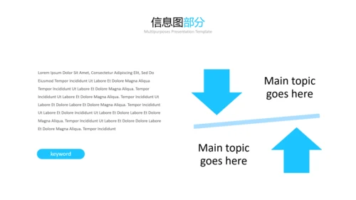 蓝色简洁创意公司简介商务通用PPT模板