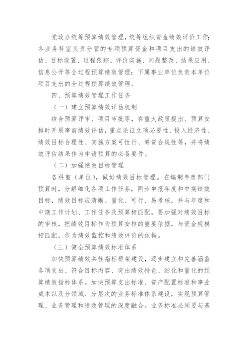 预算绩效管理实施方案.docx