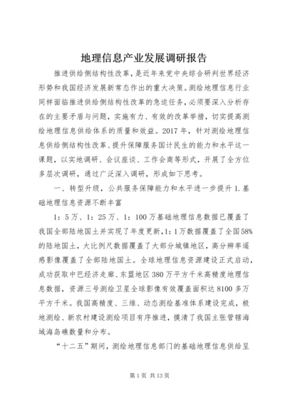 地理信息产业发展调研报告 (2).docx