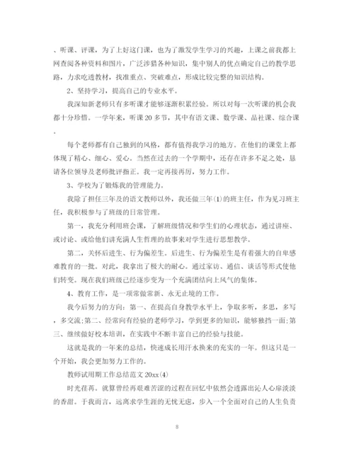 精编之教师试用期工作总结范文.docx