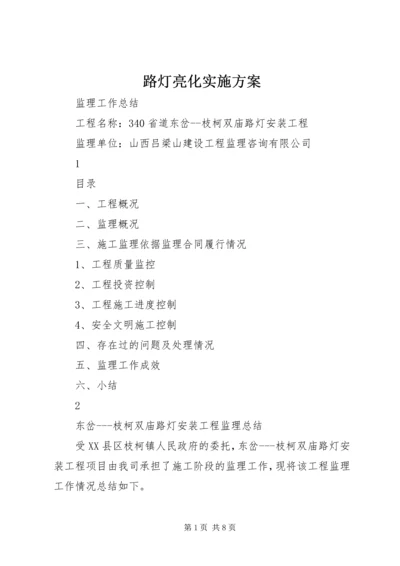 路灯亮化实施方案 (3).docx