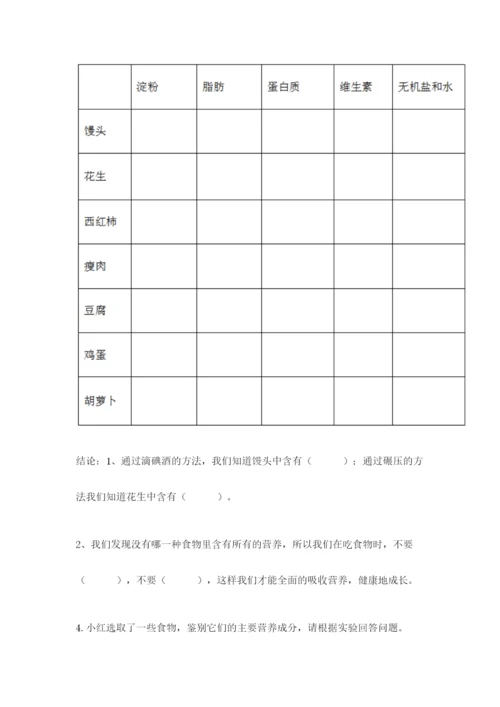 教科版四年级上册科学期末测试卷精品（实用）.docx