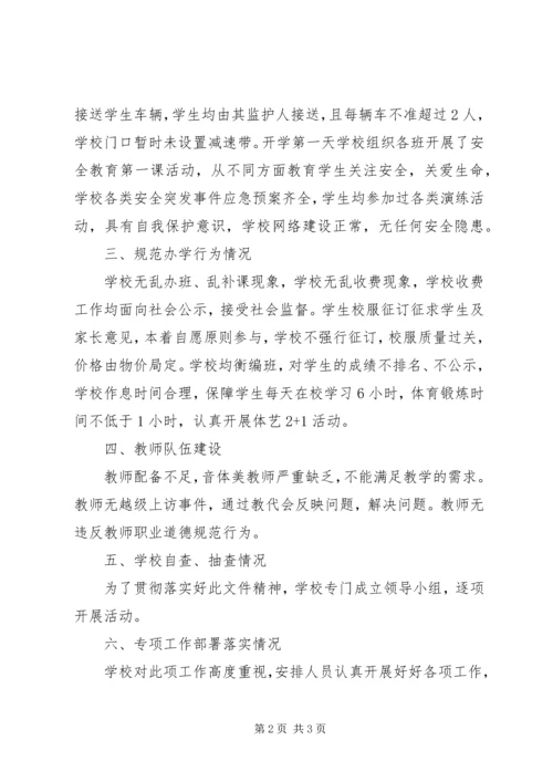 春季开学督导自查报告.docx