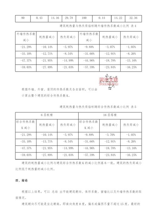 单体住宅建筑围护结构采暖能耗分析.docx