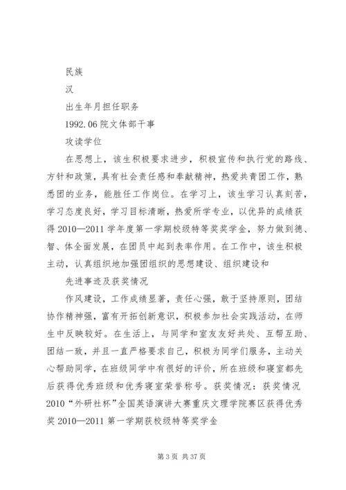 优秀共青团干部申请.docx