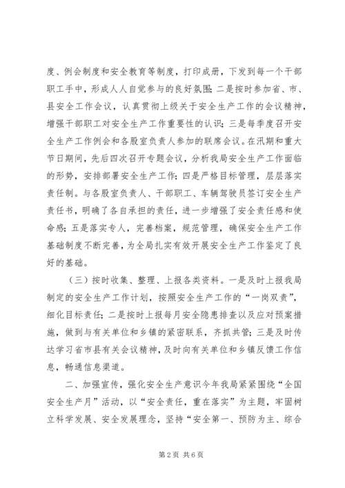 乡镇扶贫局年度安全生产工作总结.docx