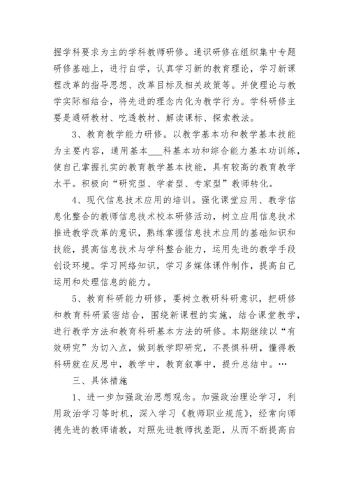 教师信息技术应用能力提升个人研修计划_2.docx