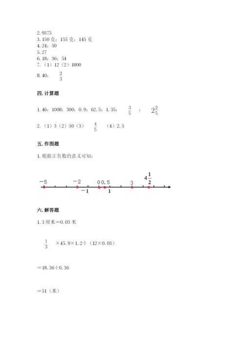 小学六年级下册数学期末卷及完整答案【精选题】.docx