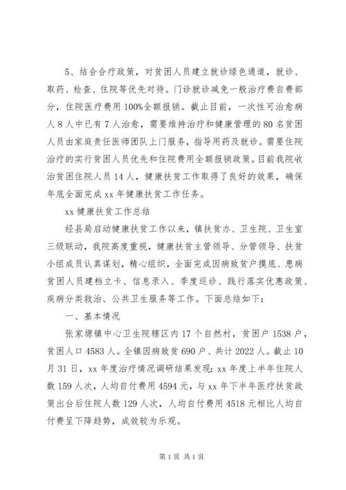 XX健康扶贫工作总结 (4).docx