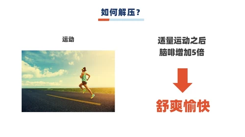 蓝橙撞色简约商务职场减压商务通用内容型专用PPT