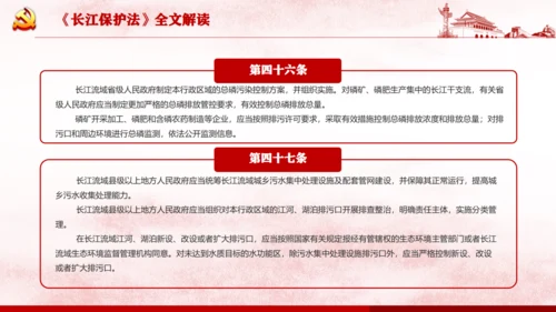 长江保护法通用PPT课件模板