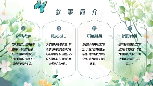 追风筝的人读书分享名著导读好书推荐ppt