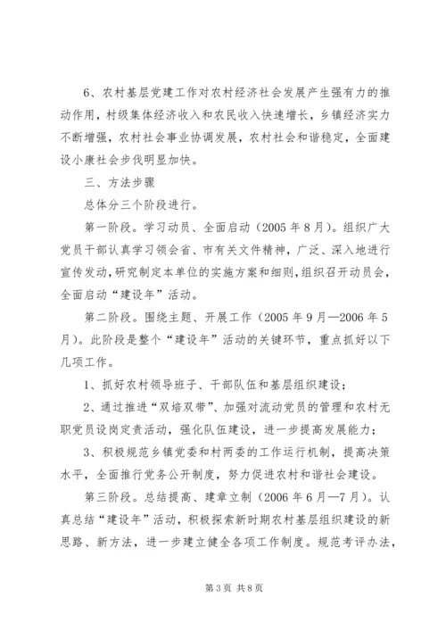 乡镇基层组织建设年活动实施方案.docx