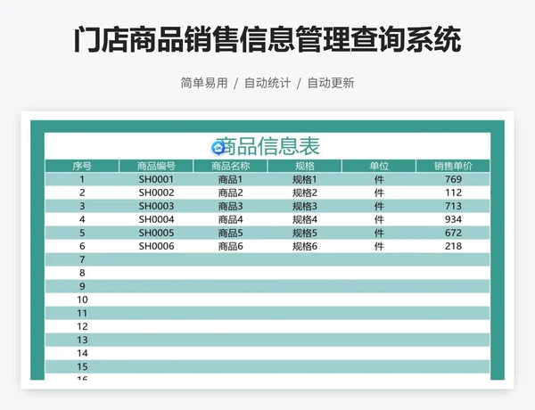 门店商品销售信息管理查询系统