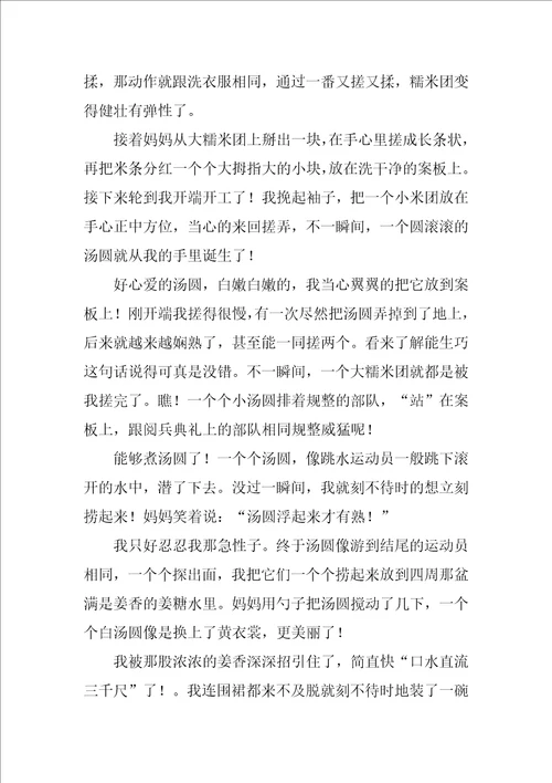 有关冬至的作文800字合集10篇