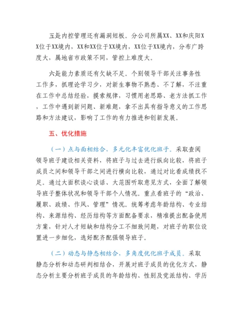 20230315：XX分公司领导班子运行情况分析报告.docx