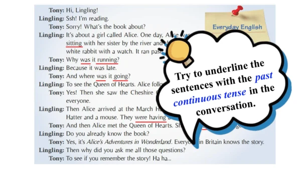 Module 7 Unit 1 Alice was sitting with her sister 