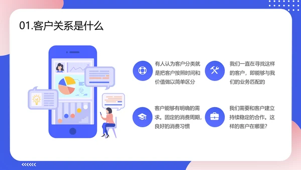 轻商务风格企业客户关系管理PPT模板