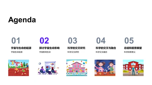 宇宙与生命探秘PPT模板