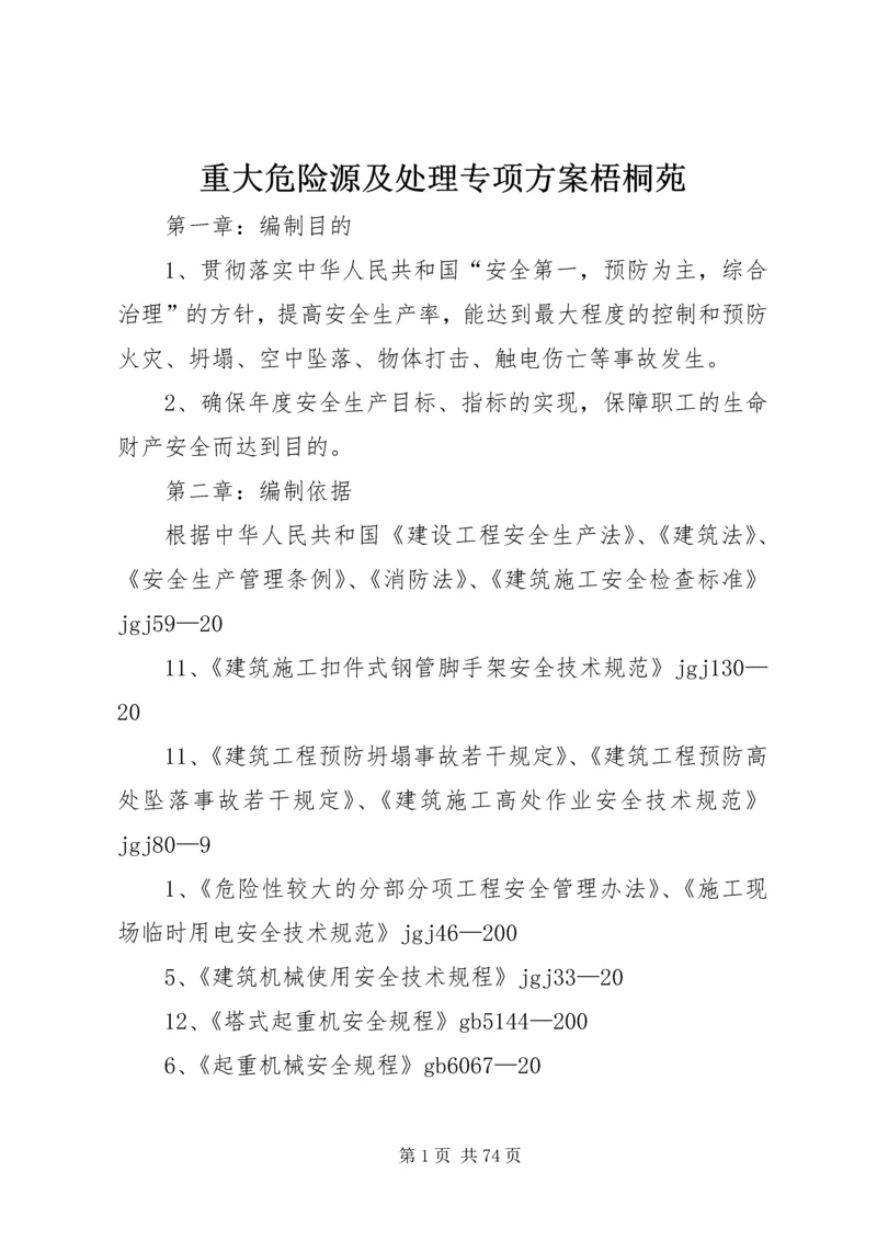 重大危险源及处理专项方案梧桐苑.docx