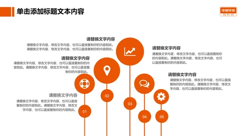 大气精美中国平安工作专用PPT模板