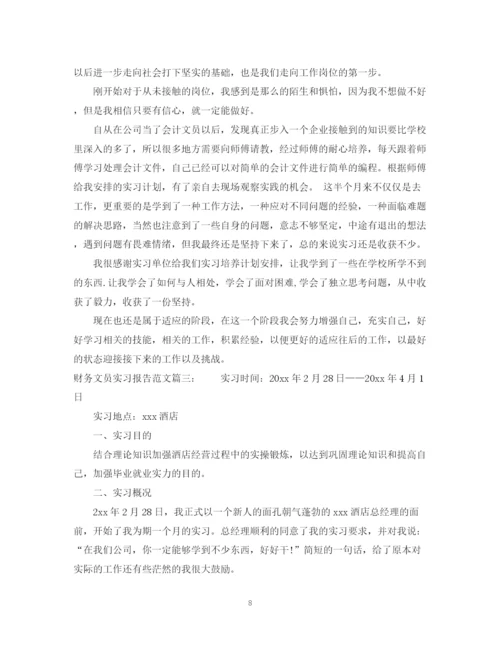 2023年财务文员实习报告范文3篇.docx