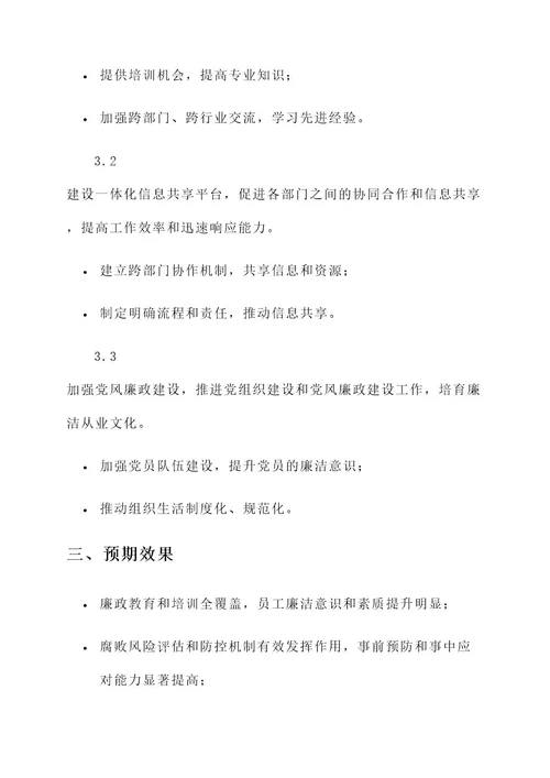 廉洁强化队伍建设方案