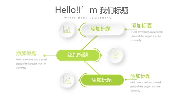 绿色时尚微立体述职总结汇报商务通用PPT动态模板