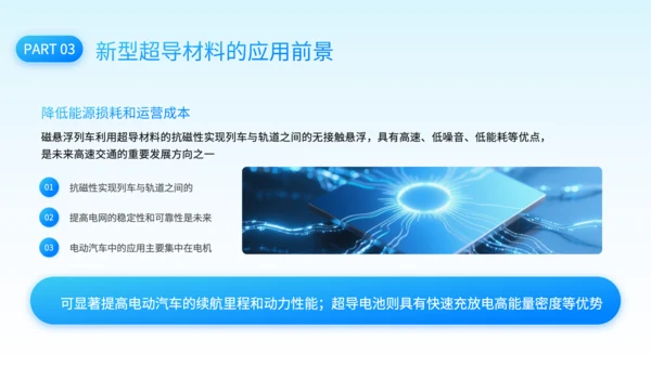 蓝色科技风新型超导材料的制备与性能研究PPT