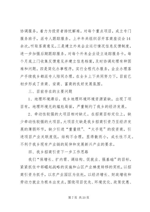 乡镇招商引资年终个人工作总结.docx