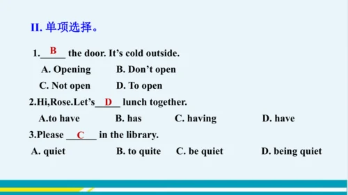 Module 11 Unit 2 教学课件-外语教研版中学英语七年级下