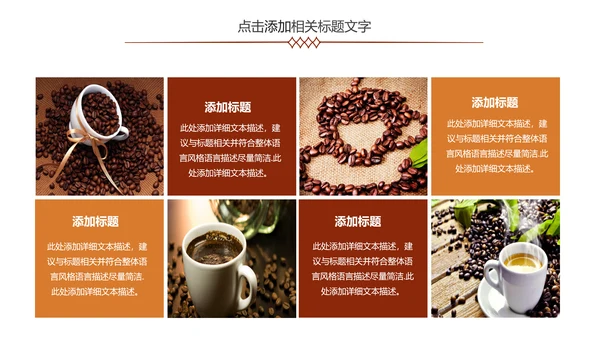 精美咖啡产品介绍下午茶咖啡厅PPT模版