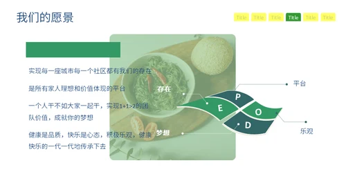 绿色清新风格企业介绍通用PPT模板