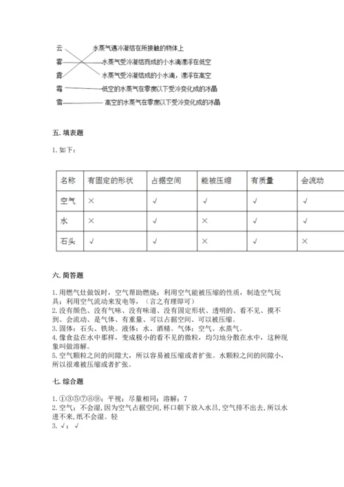 教科版三年级上册科学《期末测试卷》【考点梳理】.docx