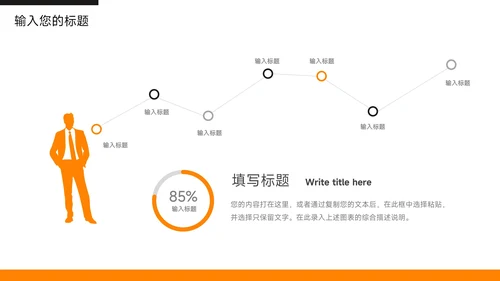 橙色主题教育员工入职培训PPT模板