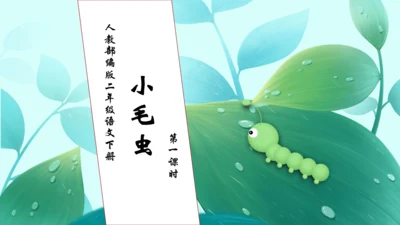 【核心素养】部编版语文二年级下册-22. 小毛虫 第1课时（课件）