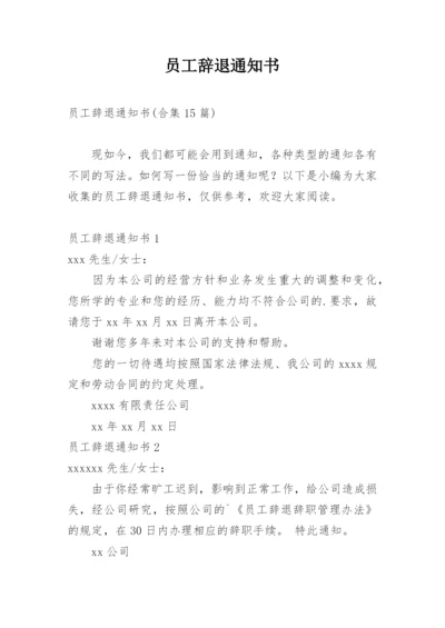 员工辞退通知书.docx