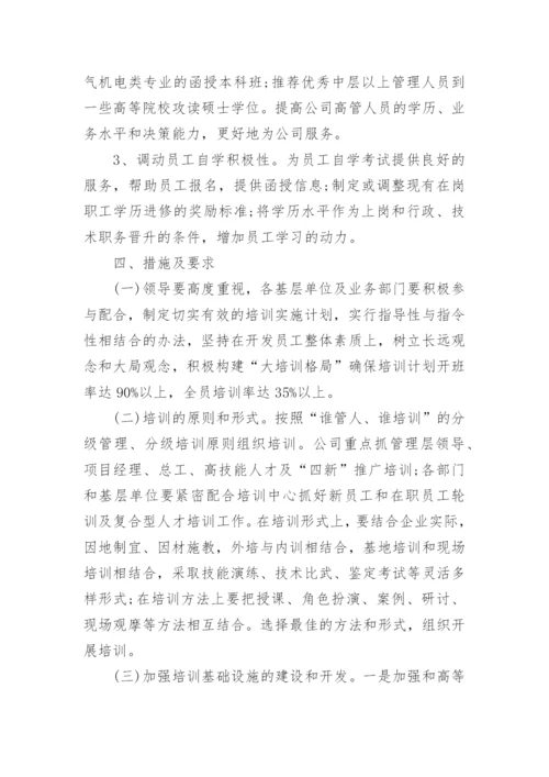 公司员工培训计划方案.docx