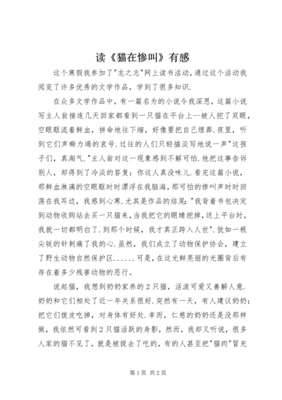 读《猫在惨叫》有感 (2).docx